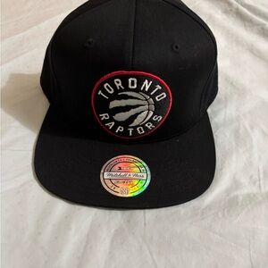 Mitchell & Ness Black Toronto Raptors Snapback with Red Accent